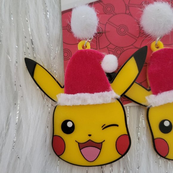 Pokémon Pikachu Santa Earrings - Picture 5 of 6